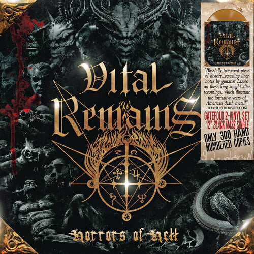 Vital Remains: Horrors of Hell - Damnation Gold - VINYL LP "VINYLBADGES"