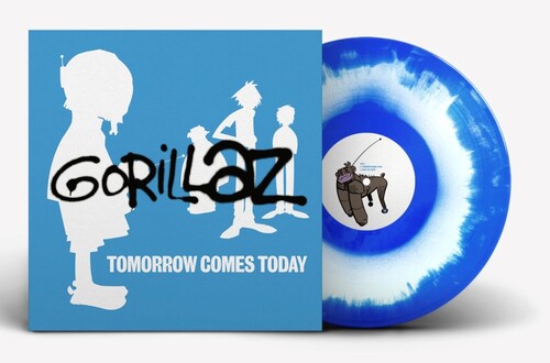 Gorillaz: Tomorrow Comes Today EP (white and blue colour-in-colour) - VINYL LP "VINYLBADGES"