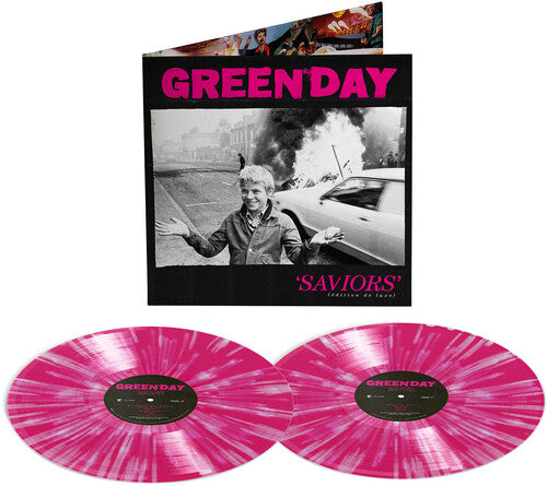 Green Day: Saviors (édition de luxe) [Hot Pink with White Splatter 2LP] - VINYL LP "VINYLBADGES"
