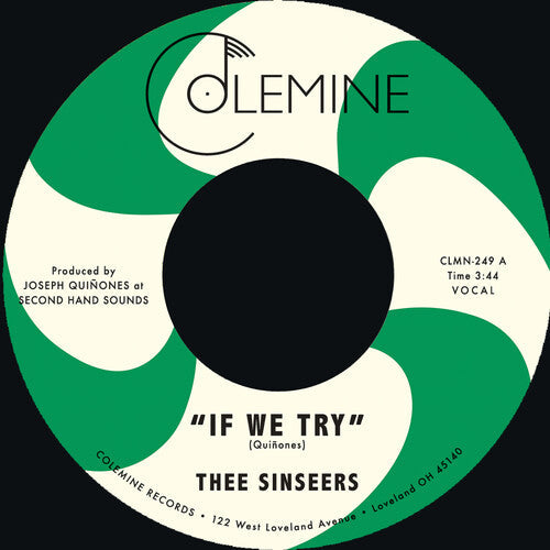 Thee Sinseers: If We Try / Give It Up You Fool - VINYL LP "VINYLBADGES"