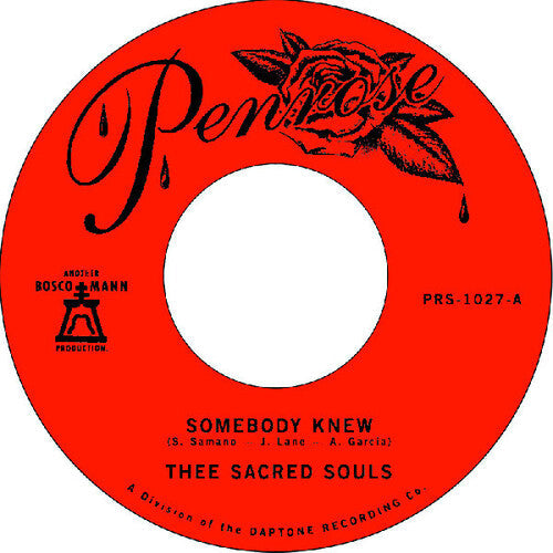 Thee Sacred Souls: Somebody Knew / We Don't Have To Be Alone - VINYL LP "VINYLBADGES"