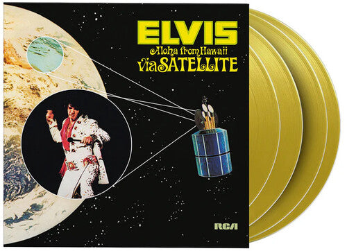 Elvis Presley: Aloha From Hawaii Via Satellite - Limited 180-Gram Yellow Colored Vinyl - VINYL LP "VINYLBADGES"