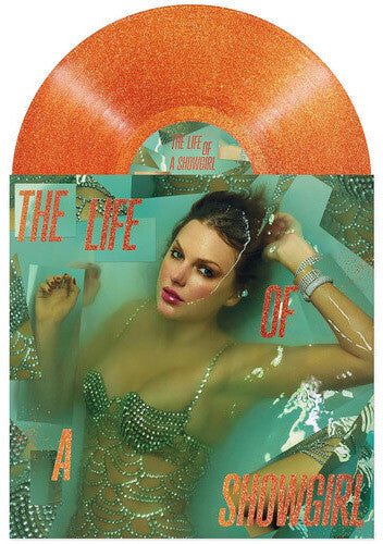 Taylor Swift: The Life of a Showgirl  [Orange Glitter Vinyl] - VINYL LP "VINYLBADGES"