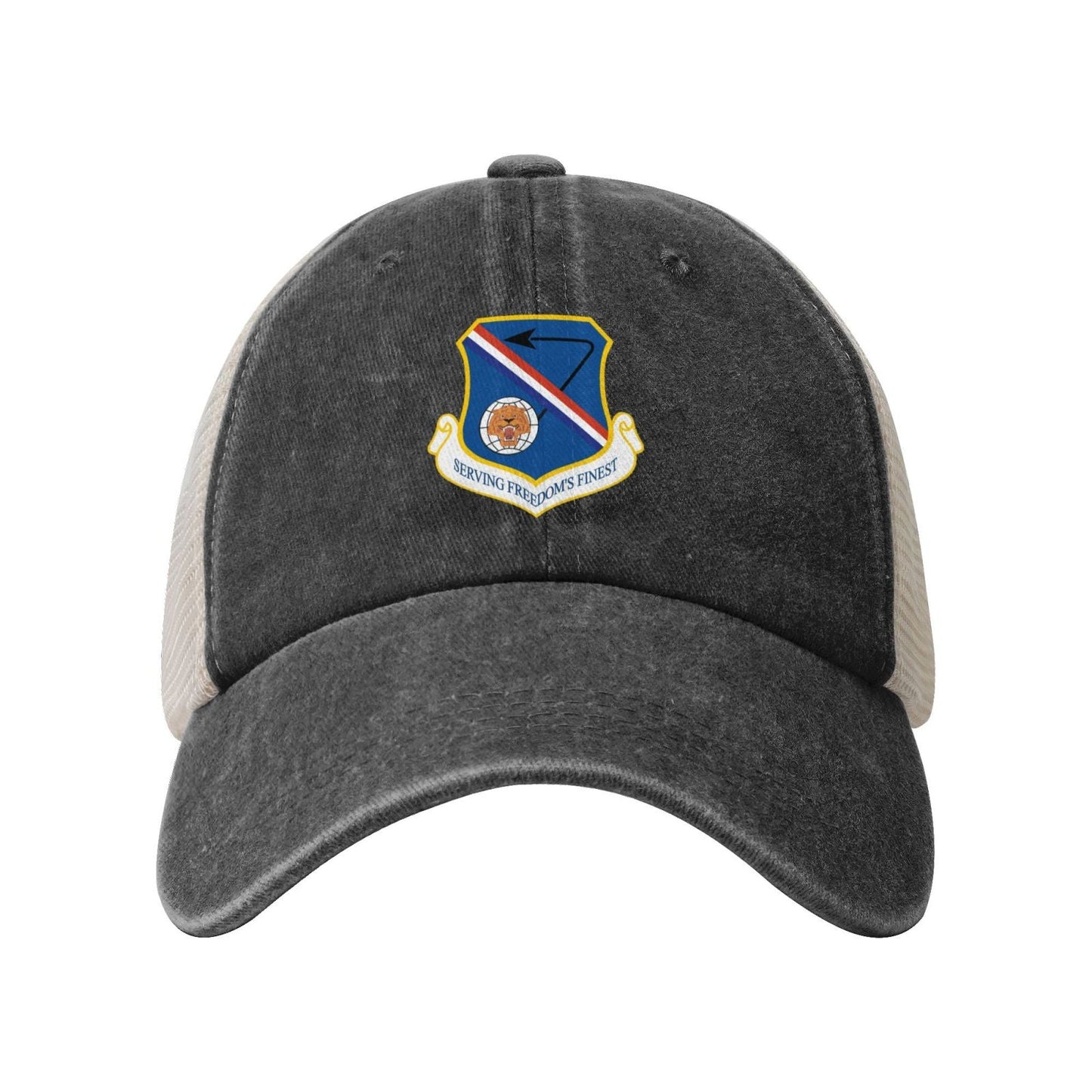 377th Air Base Wing Printed unisex baseball cap adjustable grid baseball cap veteran gift