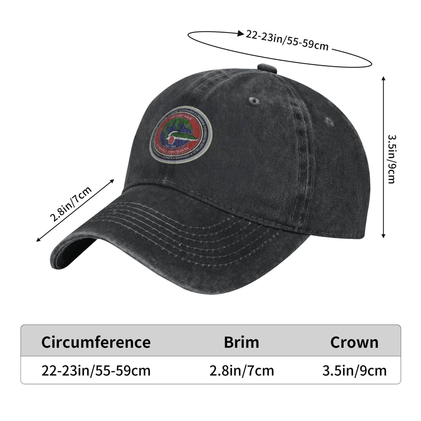 2d AABn Emblem Printed unisex baseball cap adjustable cap veteran gift