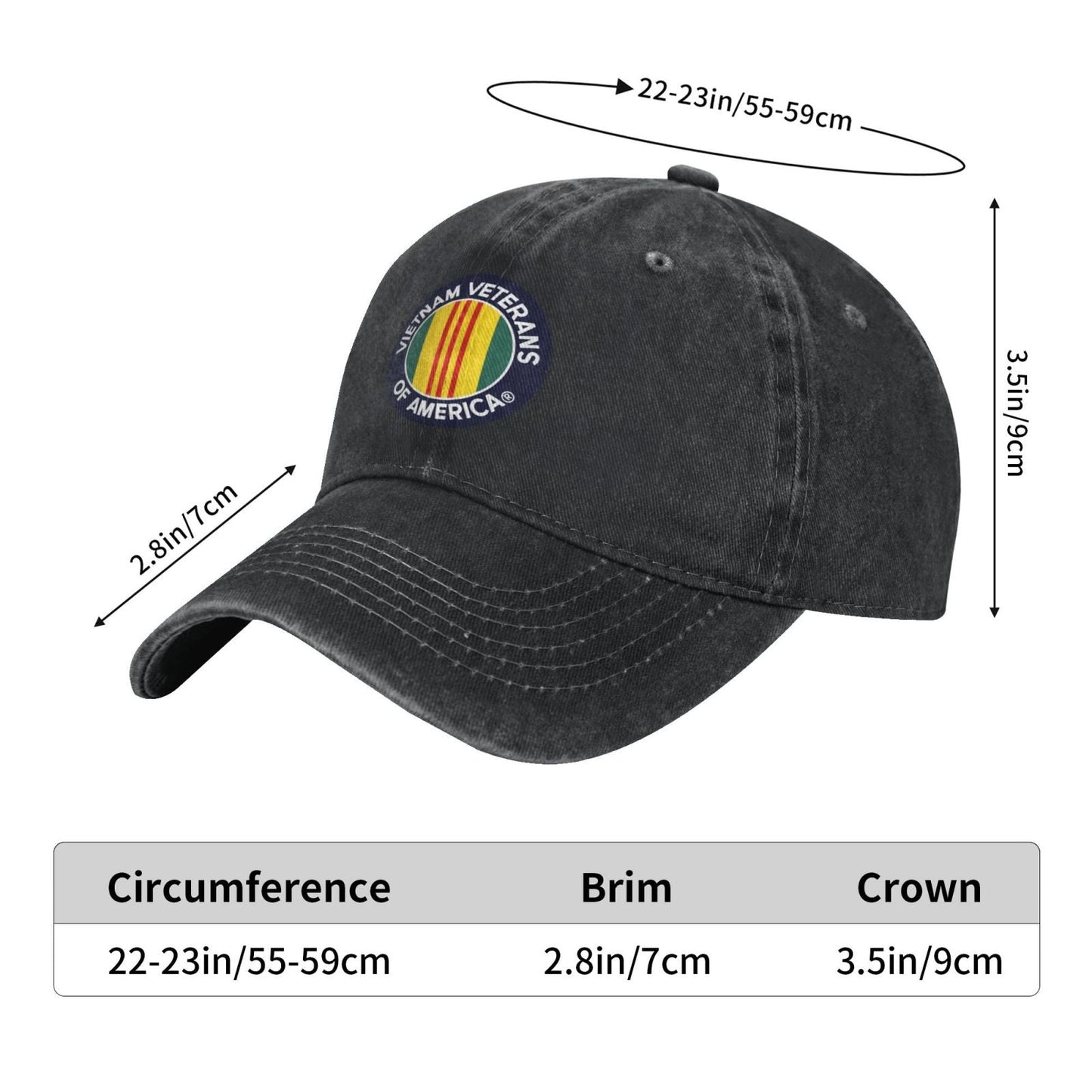 Vietnam Veterans of America Printed unisex baseball cap adjustable cap outdoor sunshade trucker hat