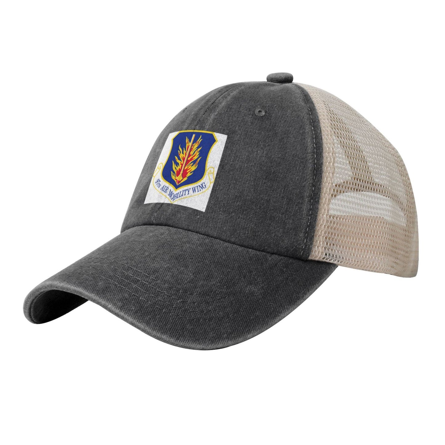 97th Air Mobility Wing Printed unisex baseball cap adjustable grid baseball cap veteran gift