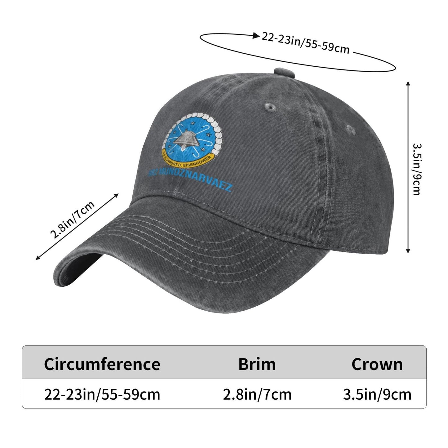 USS Dwight D. Eisenhower CVN-69 Printed unisex baseball cap adjustable cap outdoor sunshade trucker hat