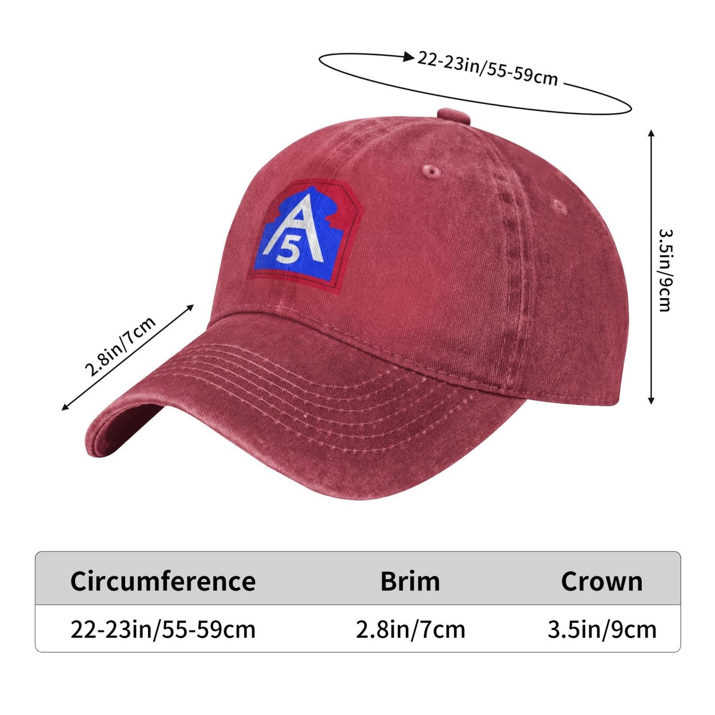 United States Army North CSIB Printing unisex baseball cap adjustable cap veteran gift
