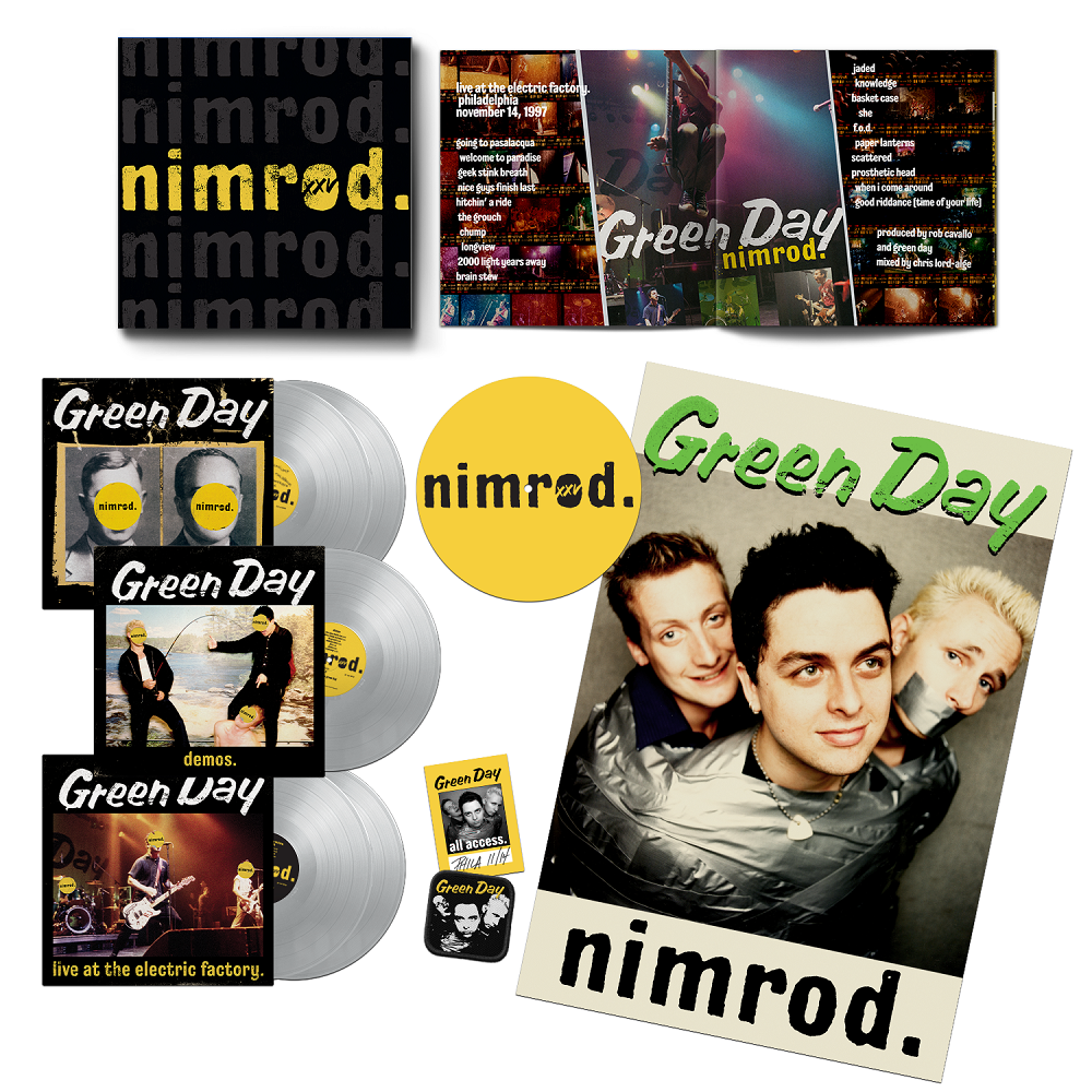 Green Day Nimrod Vinyl LP Box Set 25th Anniversary Deluxe Edition 2023 - VINYL LP "VINYLBADGES"