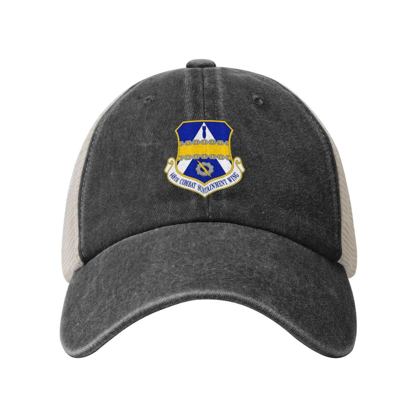 448 Combet Sustainment Wg Printed unisex baseball cap adjustable grid baseball cap veteran gift