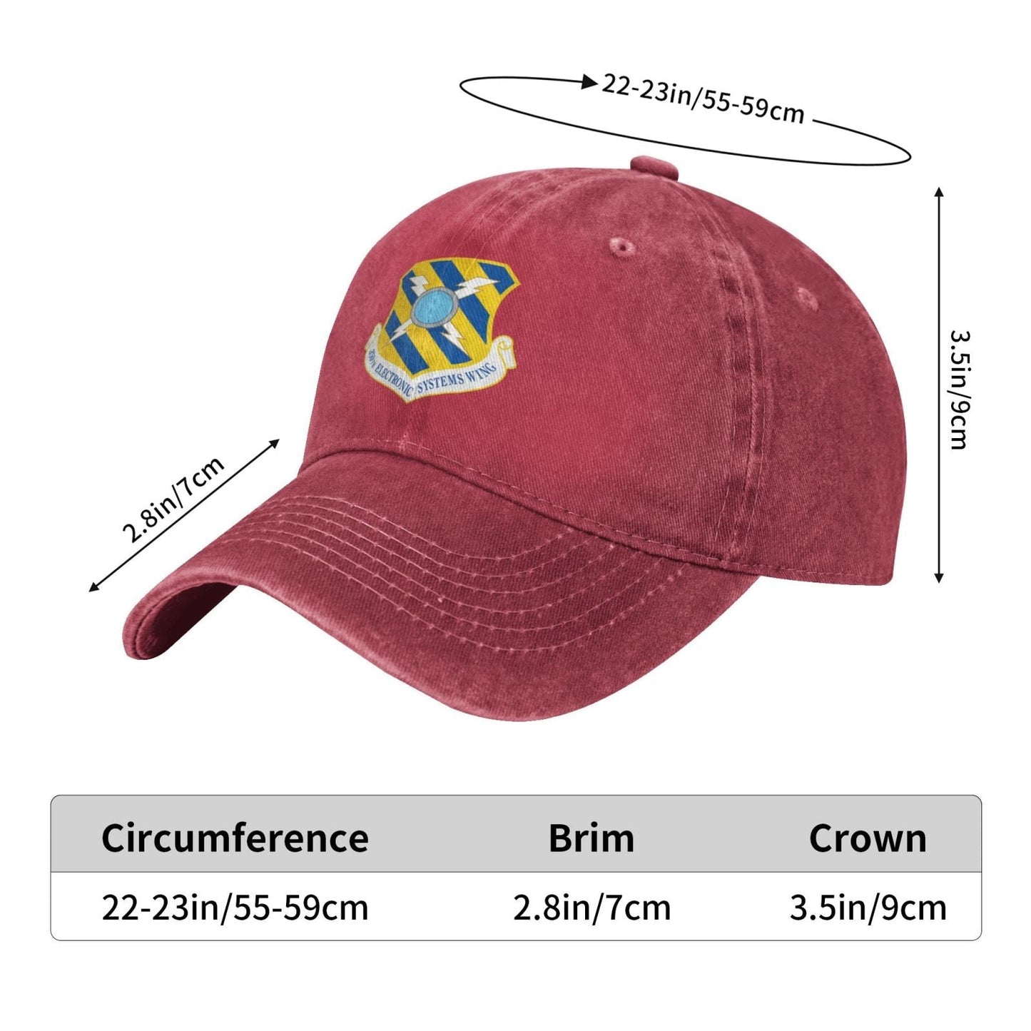 350th Electronic Systems Wing Printing unisex baseball cap adjustable cap veteran gift