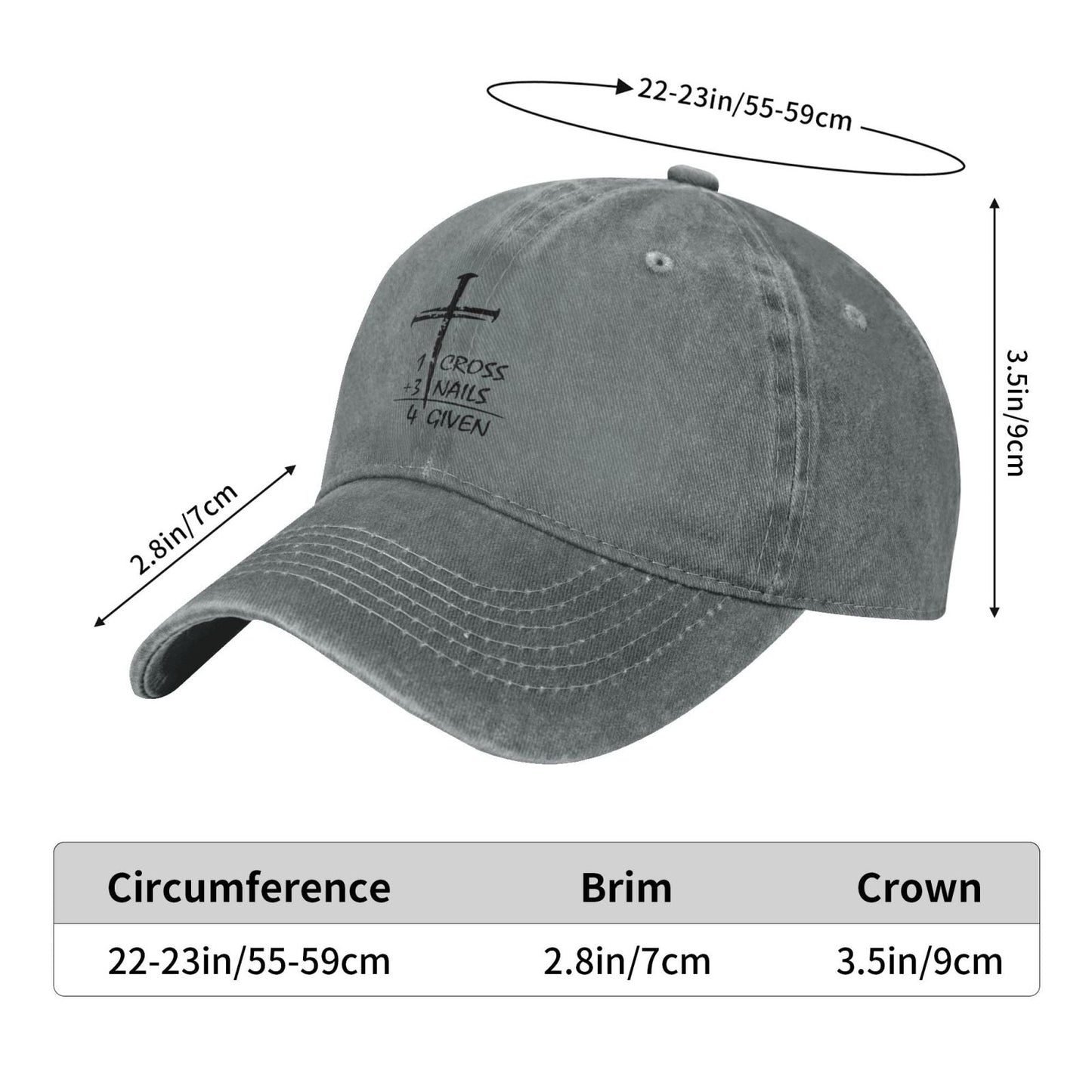 Christian Cross Inspirational Religious Printing unisex baseball cap adjustable hats Outdoor leisure hat trucker cap