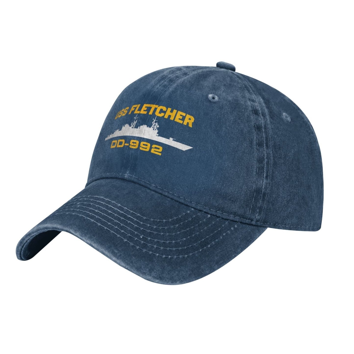 USS Fletcher (DD-992) Printed unisex baseball cap adjustable cap veteran gift