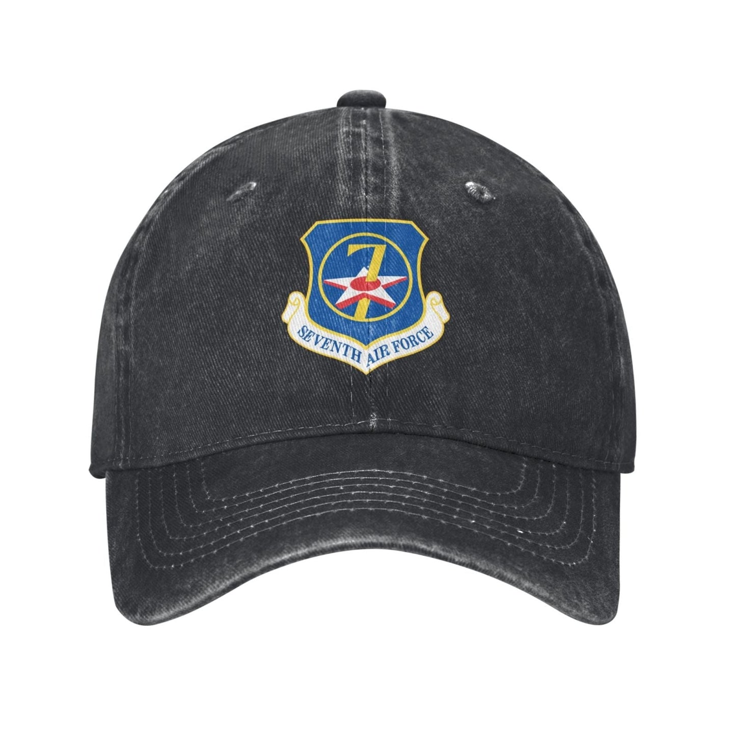 Seventh Air Force-Emblem Printed unisex baseball cap adjustable cap veteran gift