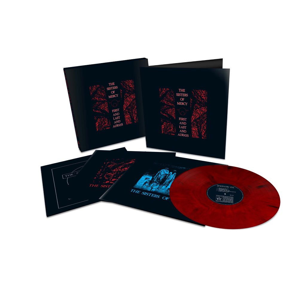 The Sisters Of Mercy First and Last and Always Vinyl LP Box Set Red & Black Marble Colour 2025 - VINYL LP "VINYLBADGES"