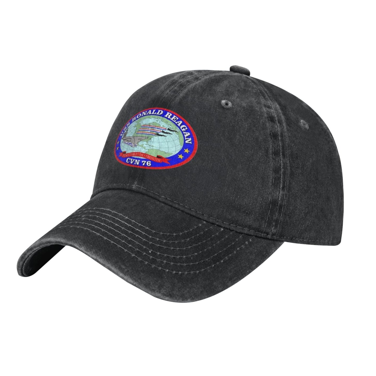 USS Ronald Reagan (CVN-76) Printed unisex baseball cap adjustable cap veteran gift