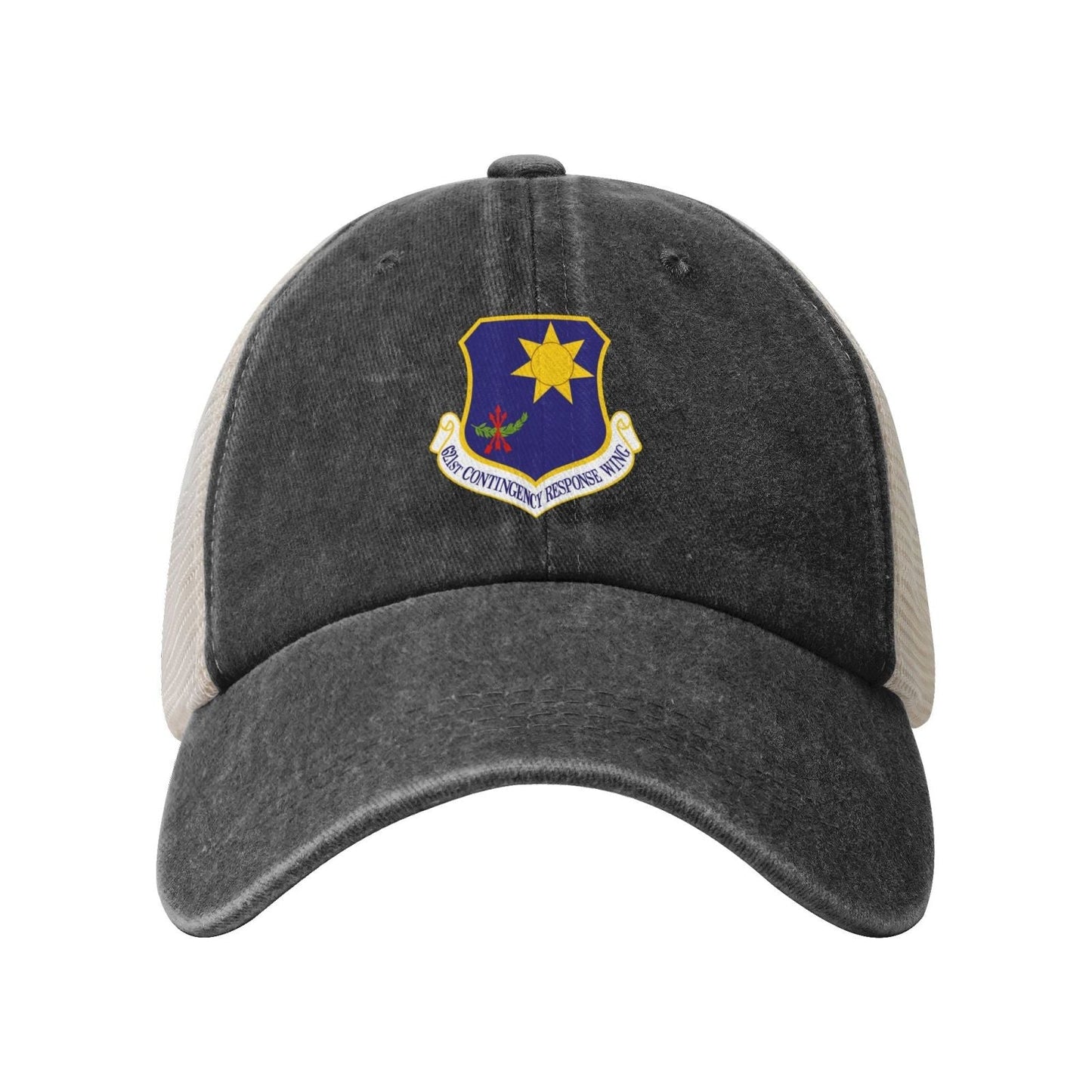 USAF-621st Contigency Response Wing Printed unisex baseball cap adjustable grid baseball cap veteran gift