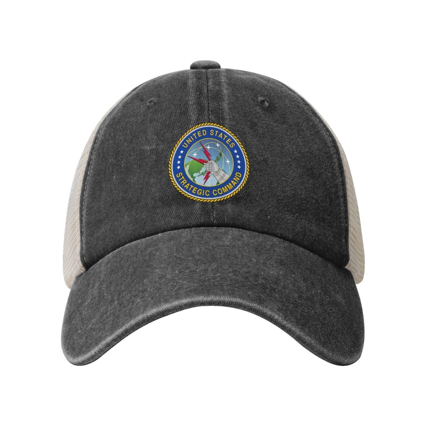 Seal Of The United States Strategic Command Printed unisex baseball cap adjustable grid baseball cap veteran gift
