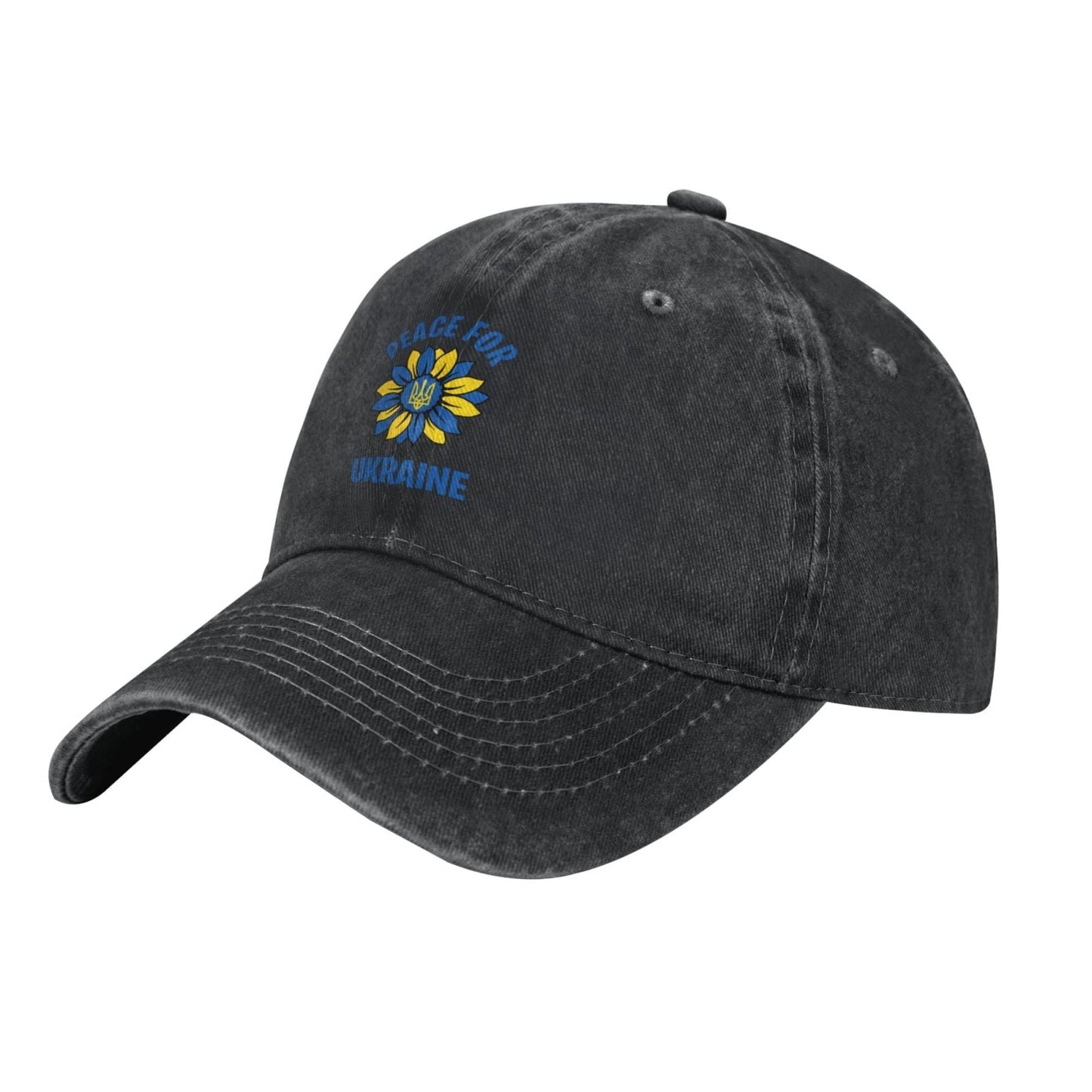 Sunflower Ukrainian Flag Printed unisex baseball cap adjustable cap outdoor sunshade trucker hat