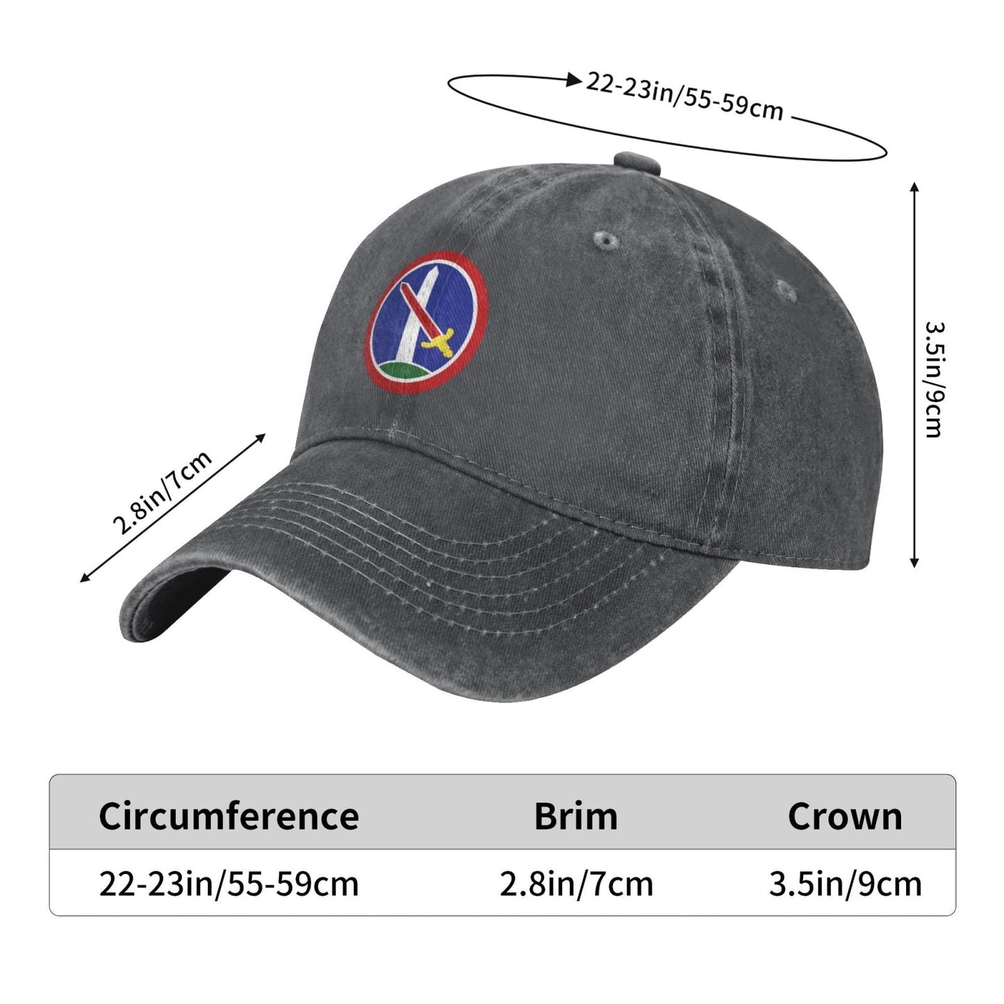 USA Military District Of Washington CSIB Printing unisex baseball cap adjustable cap veteran gift