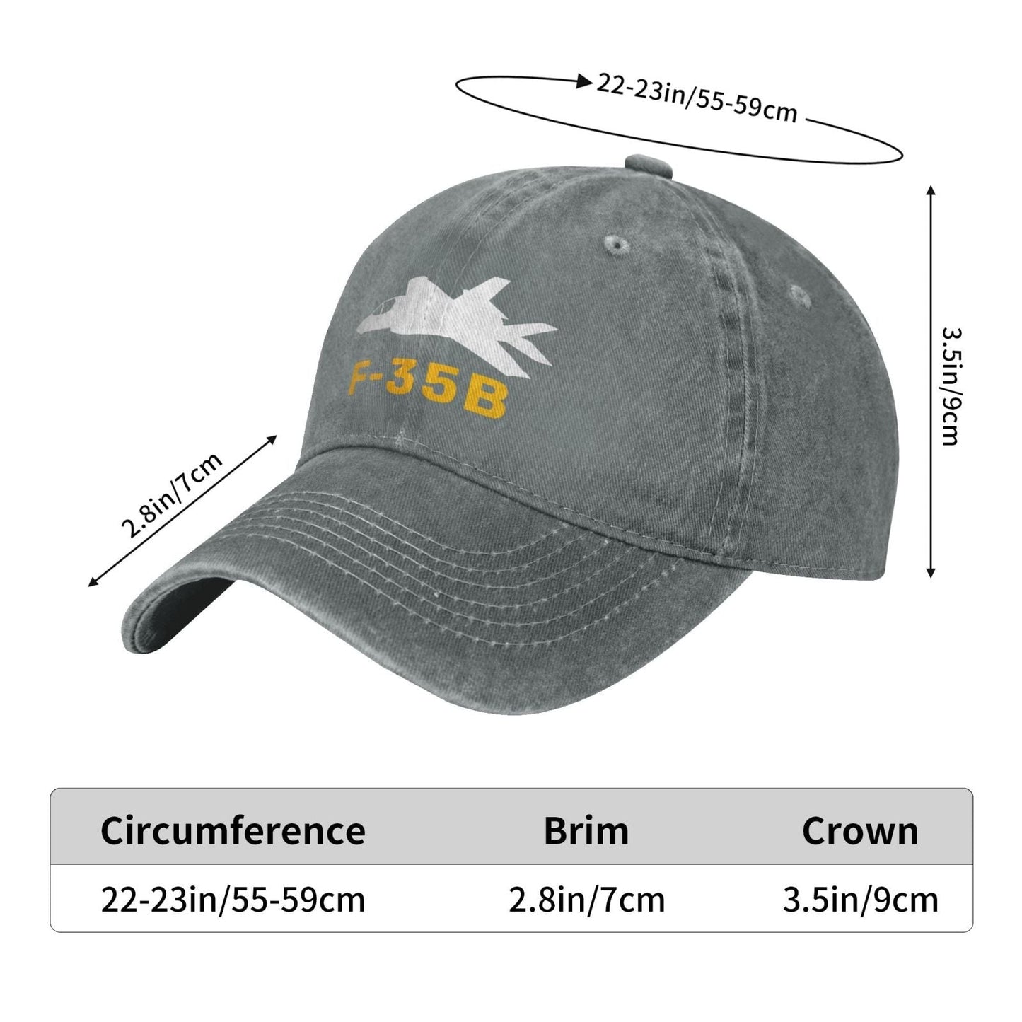 F-35B Printing unisex baseball cap adjustable hats Outdoor leisure hat veteran gift