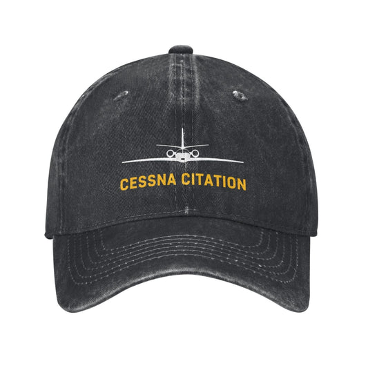 Cessna Citation Printing unisex baseball cap adjustable hats Outdoor leisure hat veteran gift