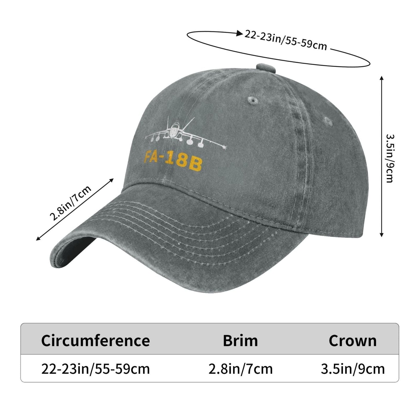FA-18B Printing unisex baseball cap adjustable hats Outdoor leisure hat veteran gift