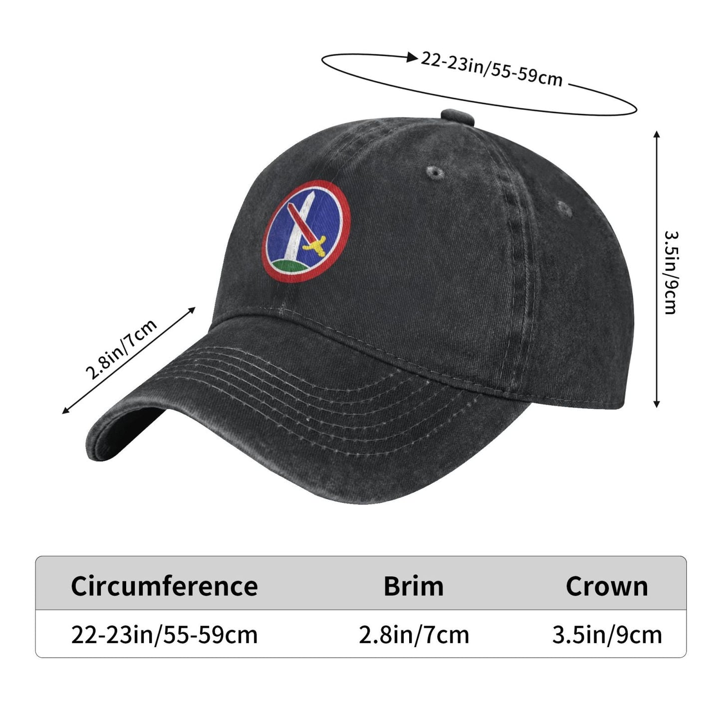 USA Military District Of Washington CSIB Printing unisex baseball cap adjustable cap veteran gift