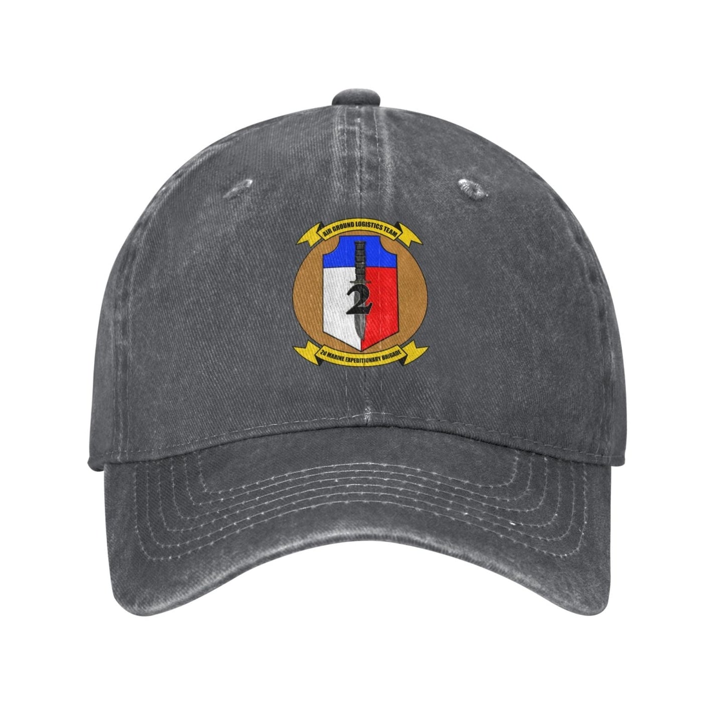 2nd MEB Insignia (transparent Background) 01 Printed unisex baseball cap adjustable cap veteran gift