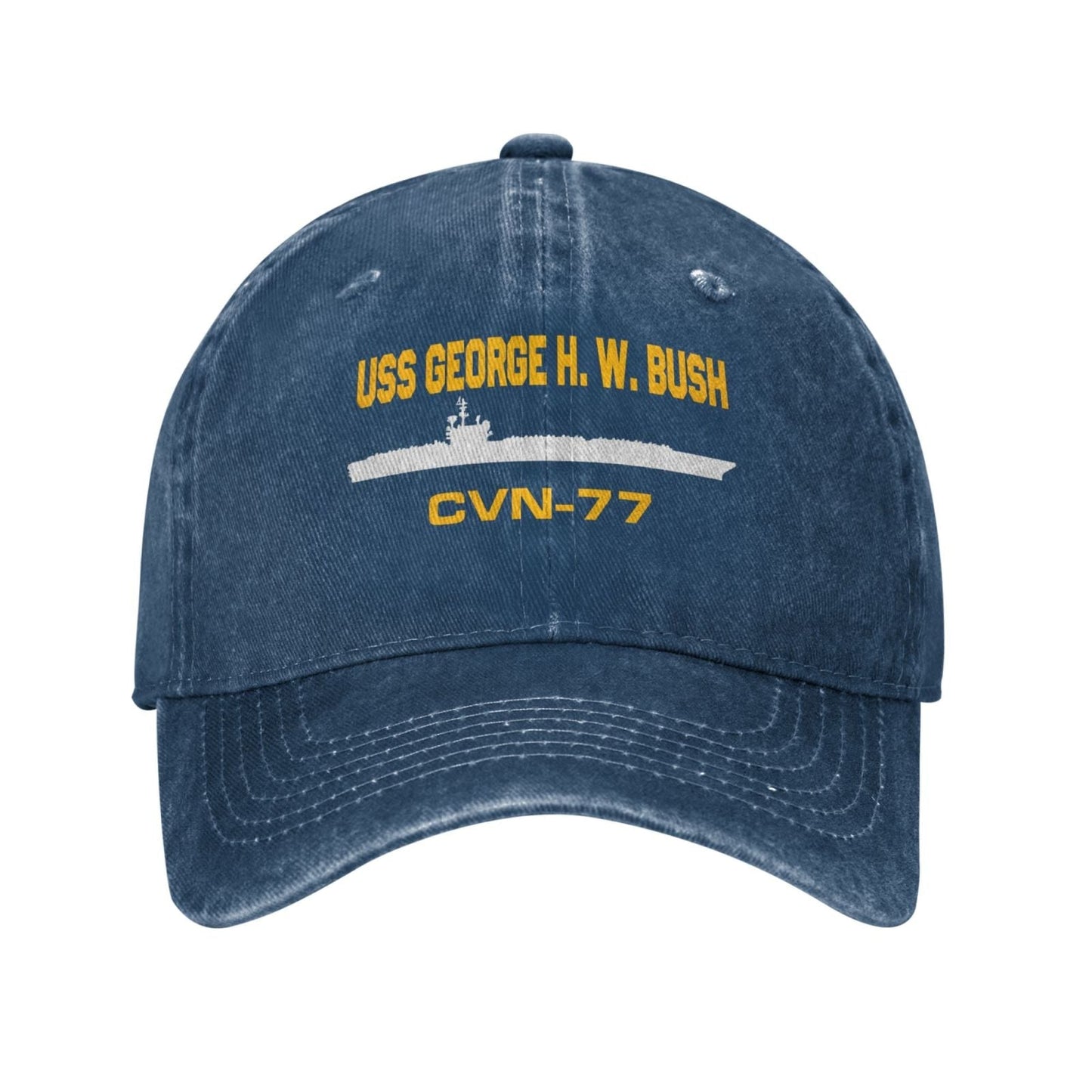 USS George H. W. Bush (CVN-77) Printed unisex baseball cap adjustable cap veteran gift