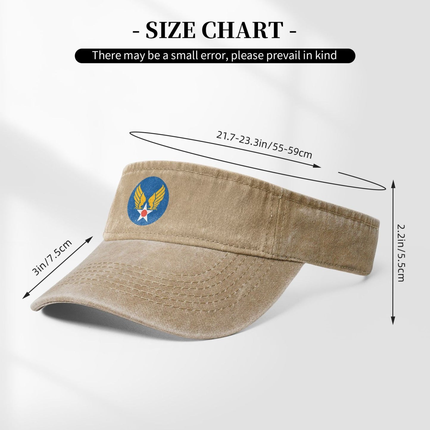 US Army Air Corps Hap Arnold Wings Printing adjustable Empty Top Baseball Sun Cap unisex outdoor sport hat veterans gift