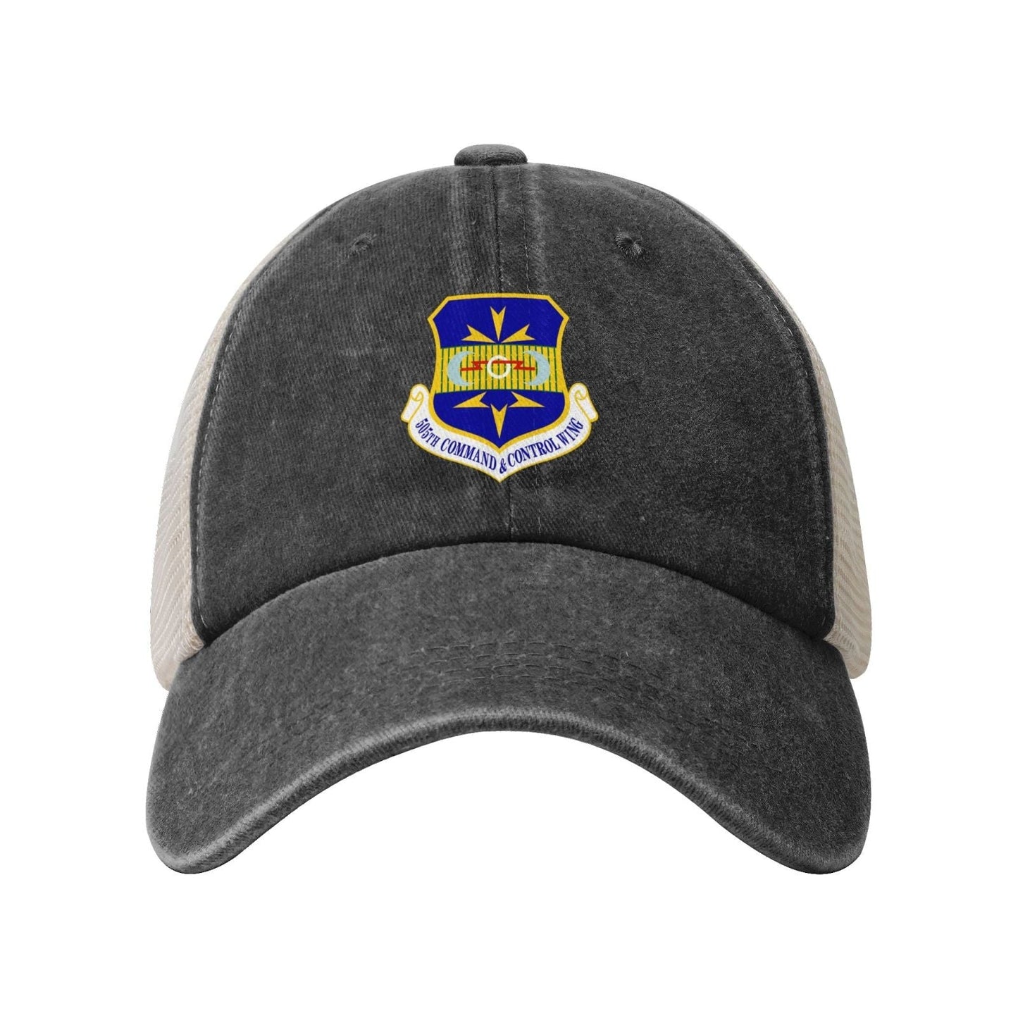 505th Command And Control Wing Printed unisex baseball cap adjustable grid baseball cap veteran gift