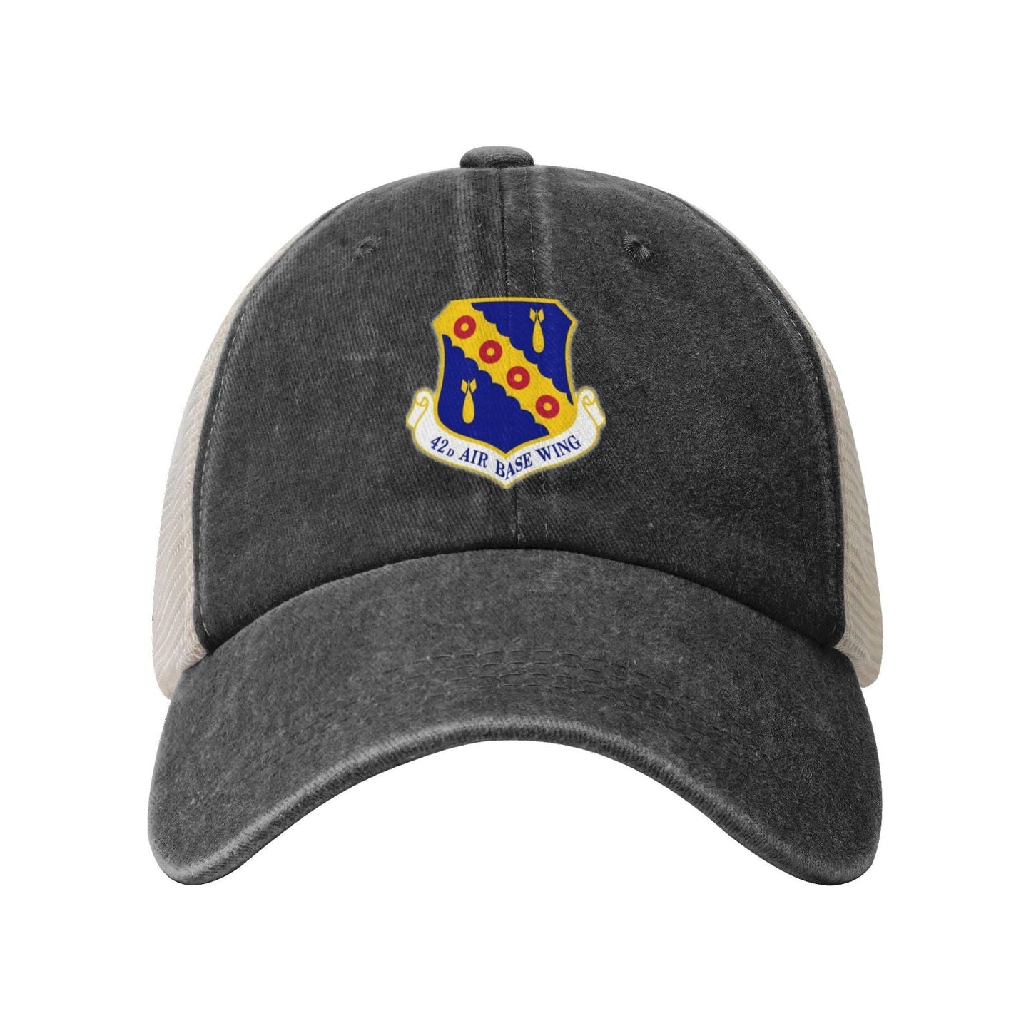 42d Air Base Wing Printed unisex baseball cap adjustable grid baseball cap veteran gift