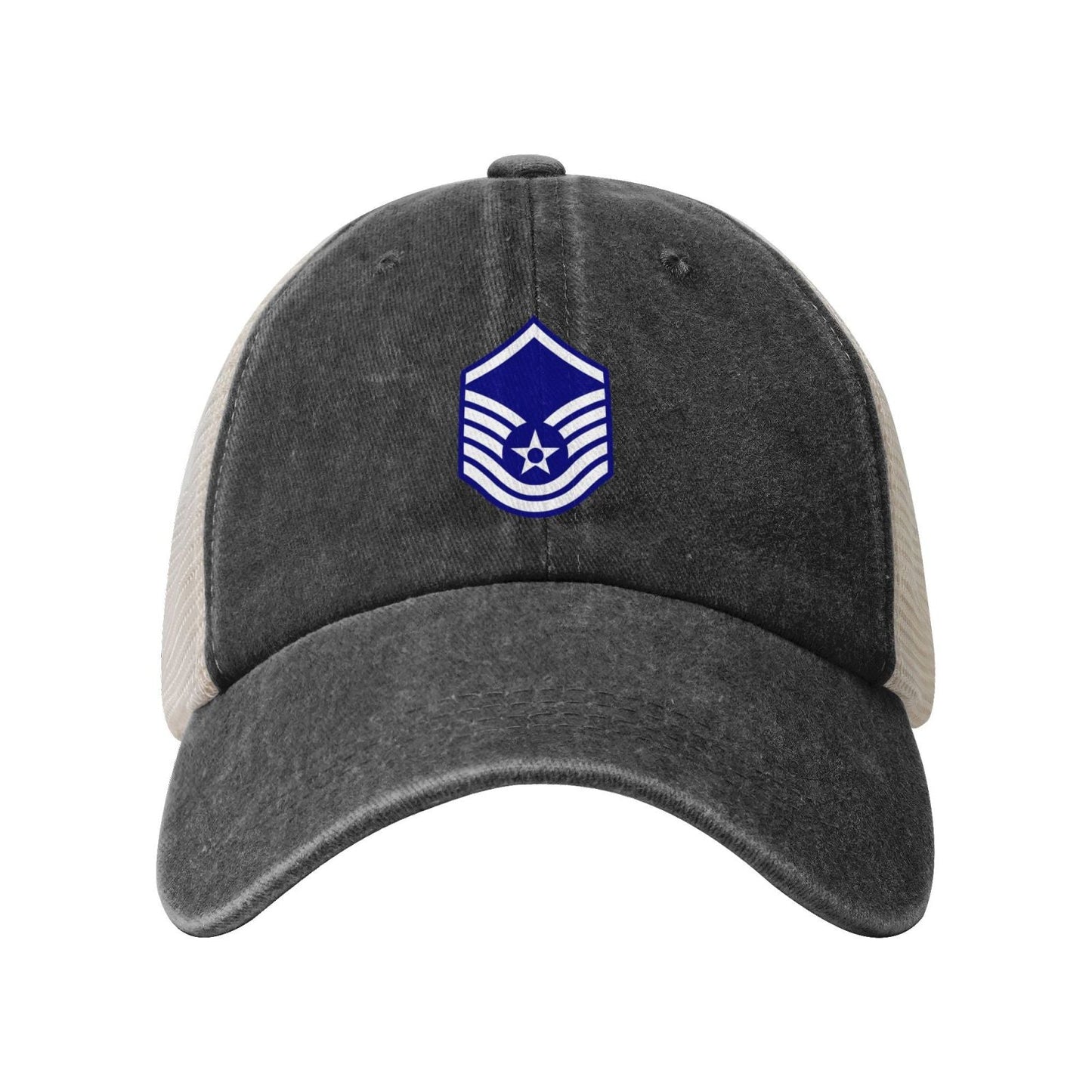 E7a USAF MSGT Printed unisex baseball cap adjustable grid baseball cap veteran gift