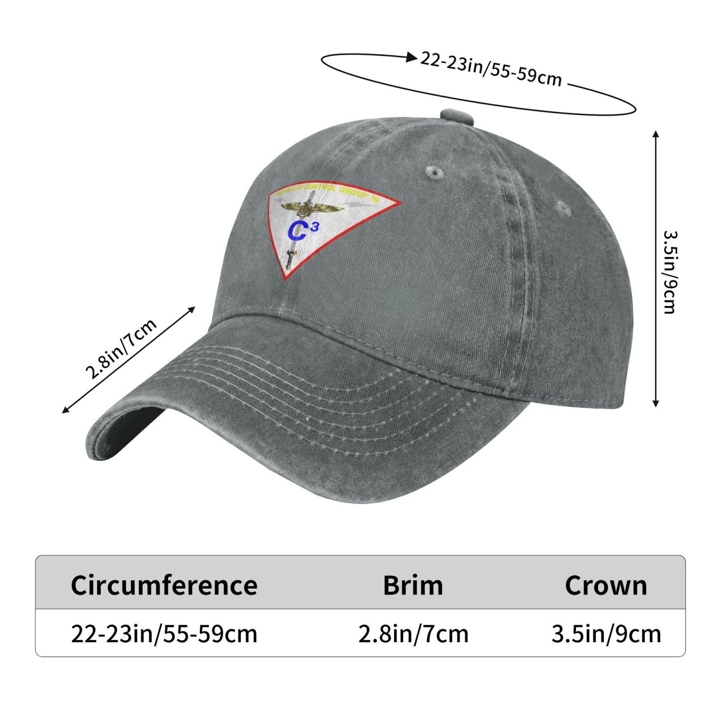 MACG 38 Insignia Printed unisex baseball cap adjustable cap veteran gift