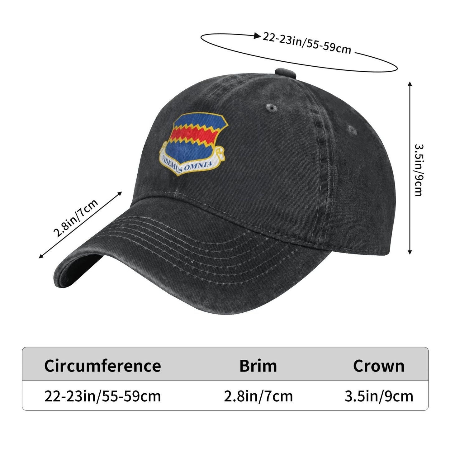 55th Wing Printing unisex baseball cap adjustable cap veteran gift