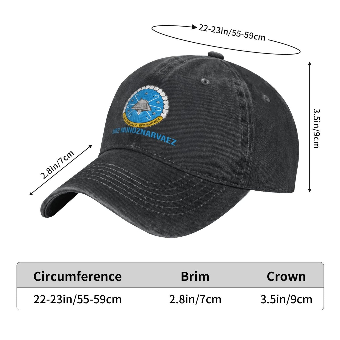 USS Dwight D. Eisenhower CVN-69 Printed unisex baseball cap adjustable cap outdoor sunshade trucker hat