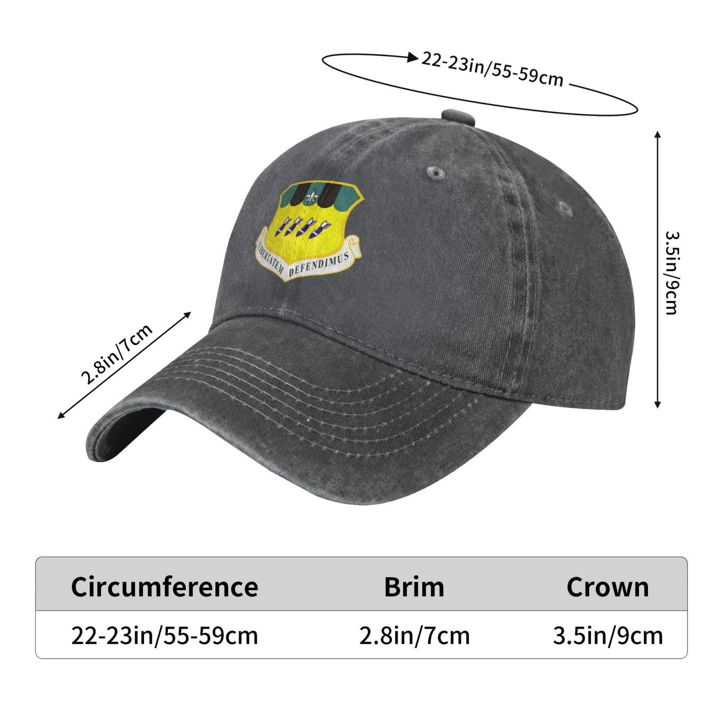 2d Bomb Wing Printed unisex baseball cap adjustable cap veteran gift