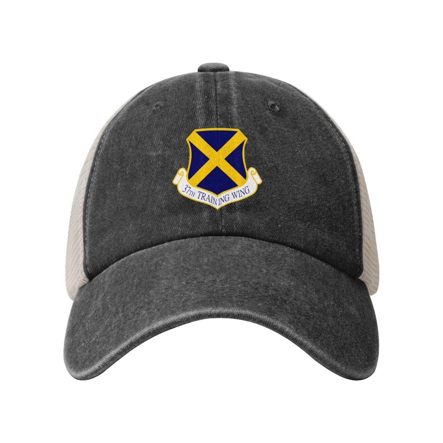 37th Training Wing Printed unisex baseball cap adjustable grid baseball cap veteran gift