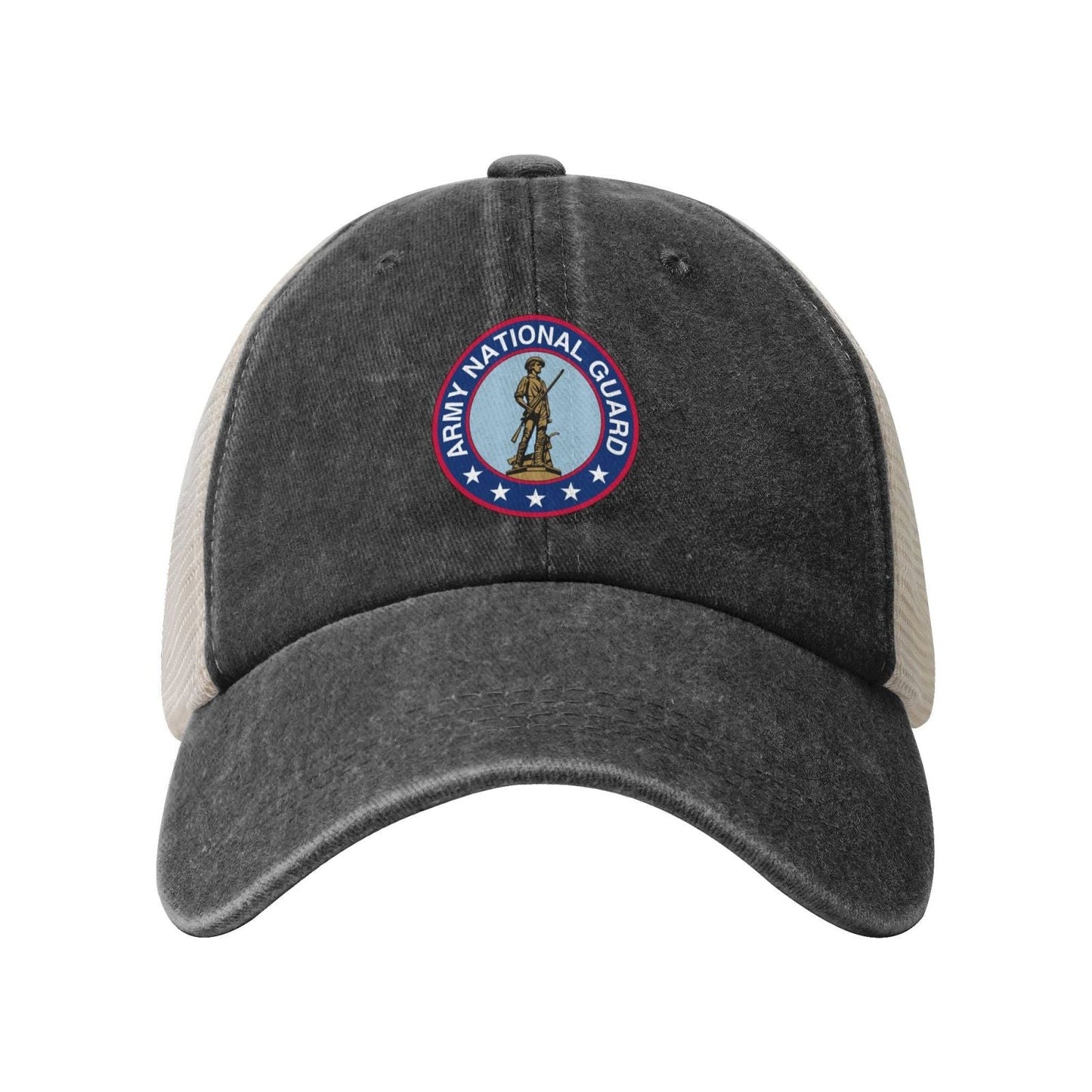 Seal Of The United States Army National Guard Printed unisex baseball cap adjustable grid baseball cap veteran gift