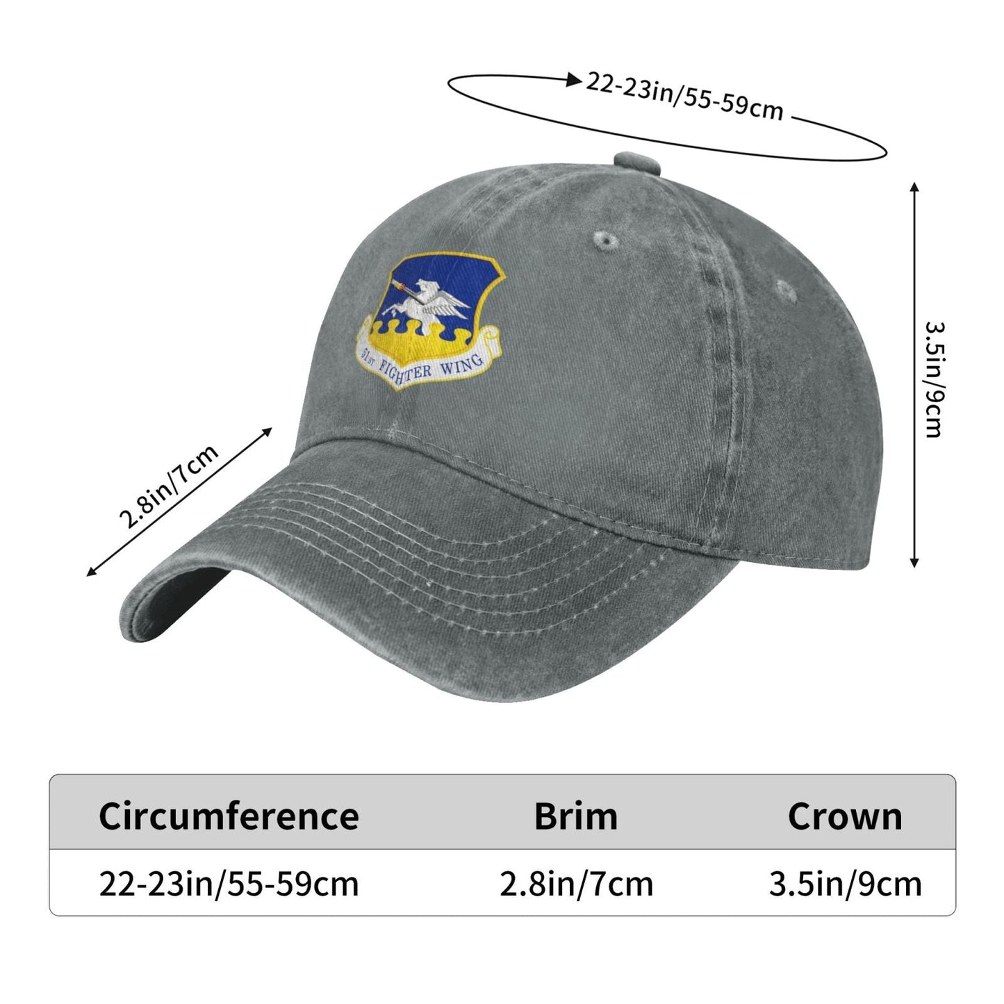51st Fighter Wing Printed unisex baseball cap adjustable cap veteran gift