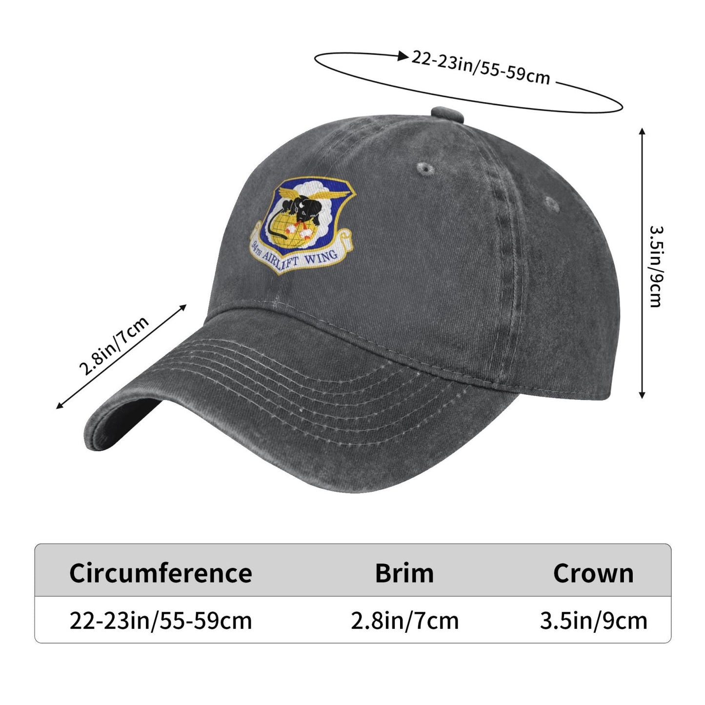 94th Airlift Wing Printing unisex baseball cap adjustable cap veteran gift