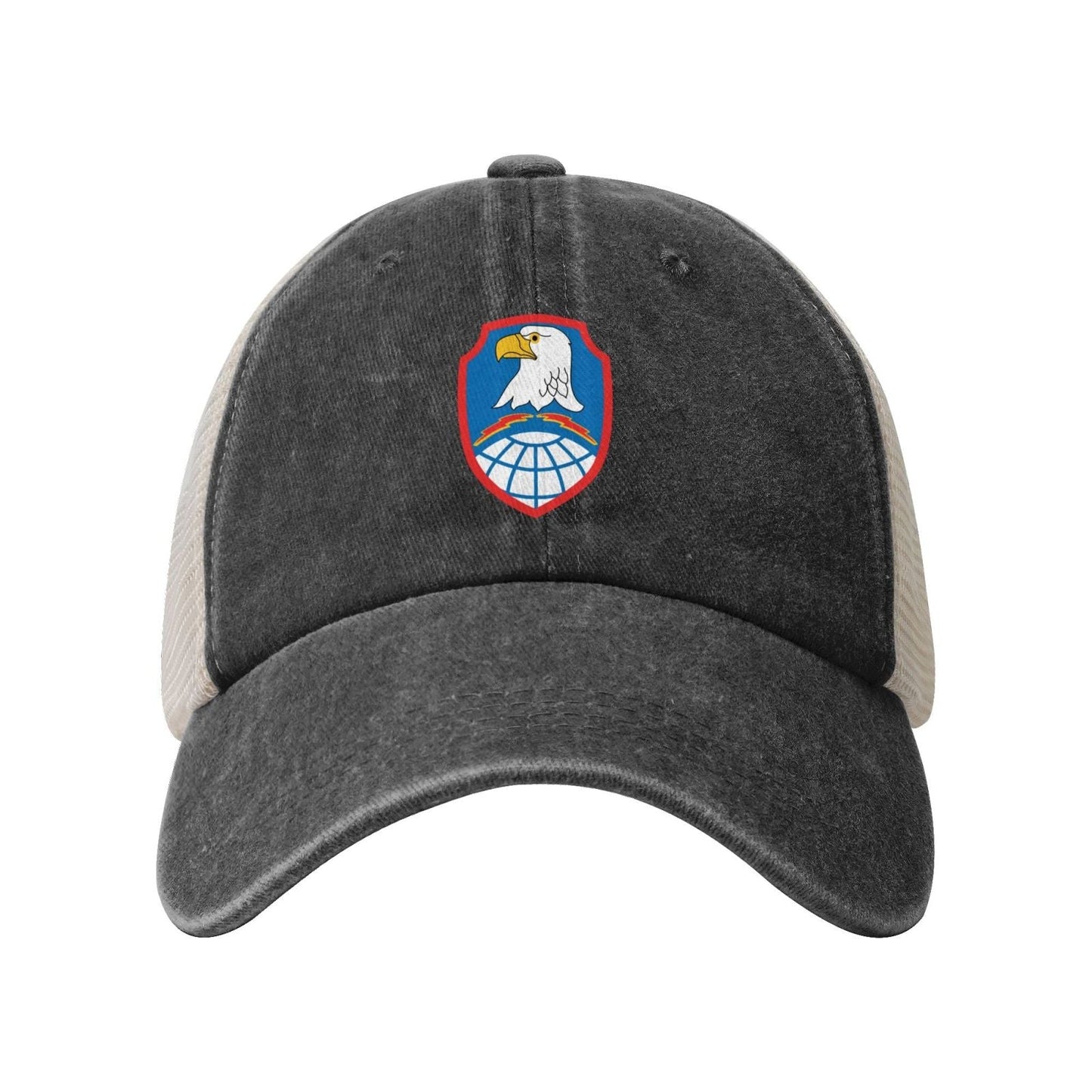 USA Space And Missile Defense Command Printed unisex baseball cap adjustable grid baseball cap veteran gift