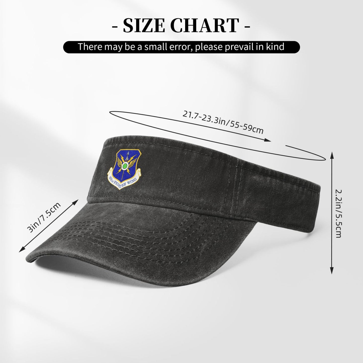 USAF 301st Fighter Wing Printing adjustable Empty Top Baseball Sun Cap unisex outdoor sport hat veterans gift