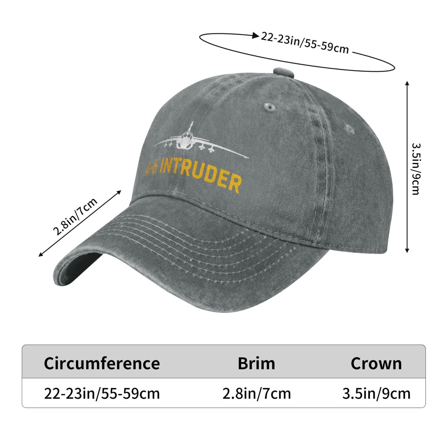 A-6 Intruder Printed unisex baseball cap adjustable cap outdoor sunshade trucker hat