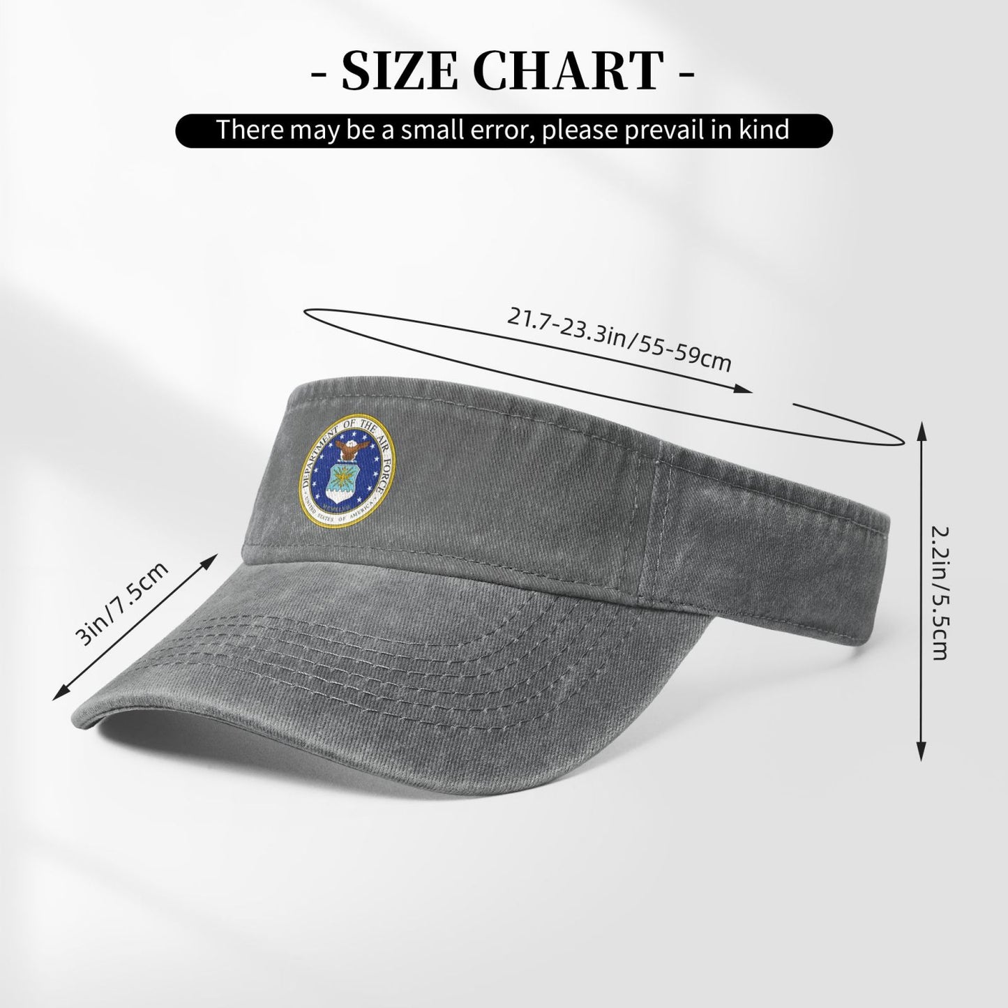 United States Department Of The Air Force Printing adjustable Empty Top Baseball Sun Cap unisex outdoor sport hat veterans gift