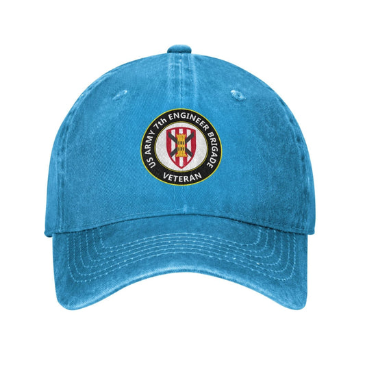 7th Engineer Brigade Printing unisex baseball cap adjustable hats veteran gift