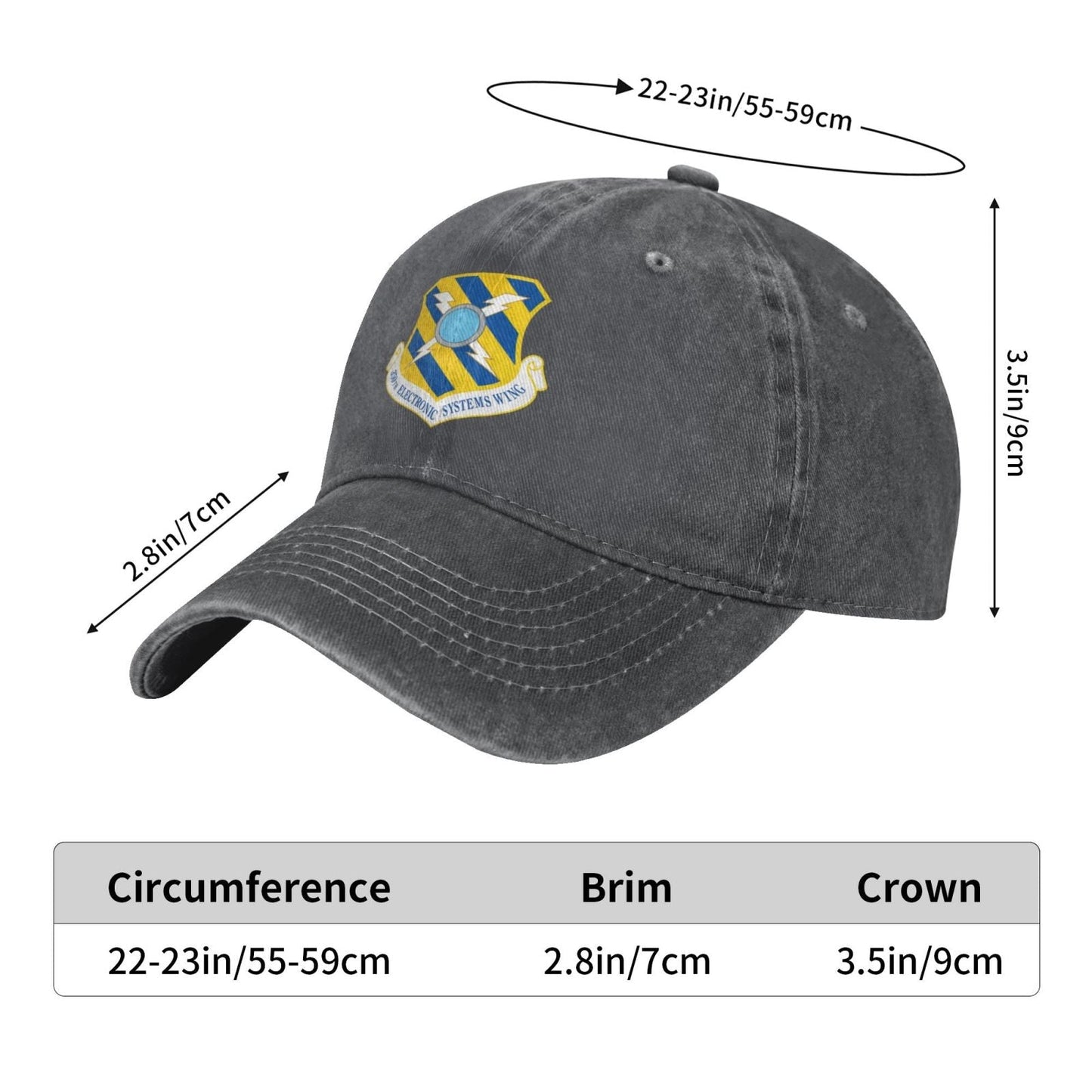 350th Electronic Systems Wing Printing unisex baseball cap adjustable cap veteran gift