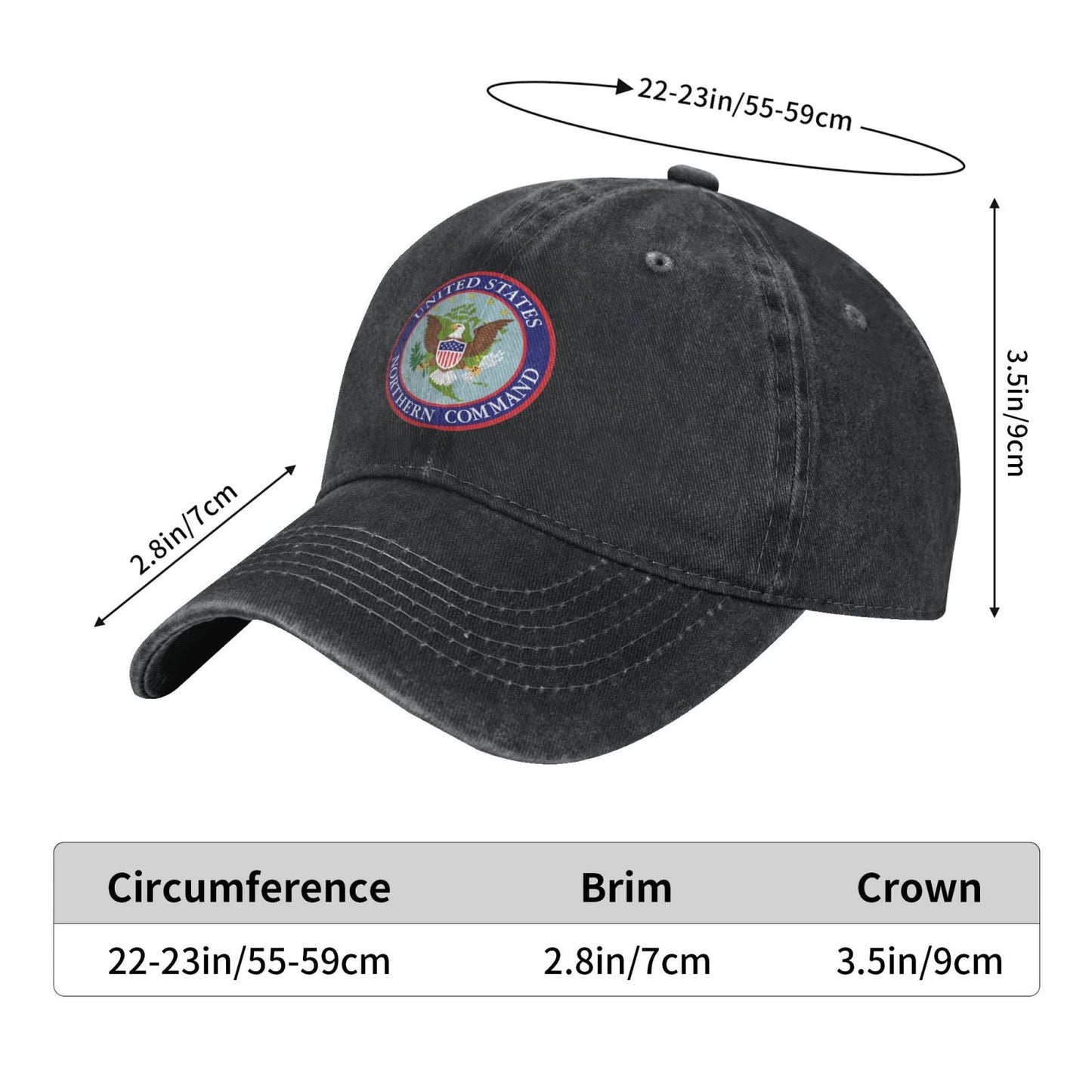 Seal Of The United States Northern Command Printed unisex baseball cap adjustable cap veteran gift
